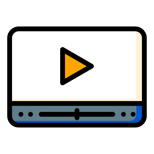 Creation of Video Channel on YouTube or Vimeo Icon