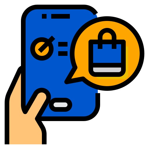 Custom E-Commerce Mobile Apps Icon