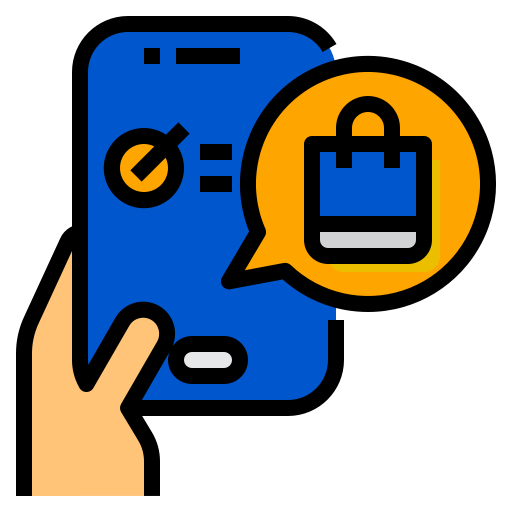 E-commerce Android App Development Icon